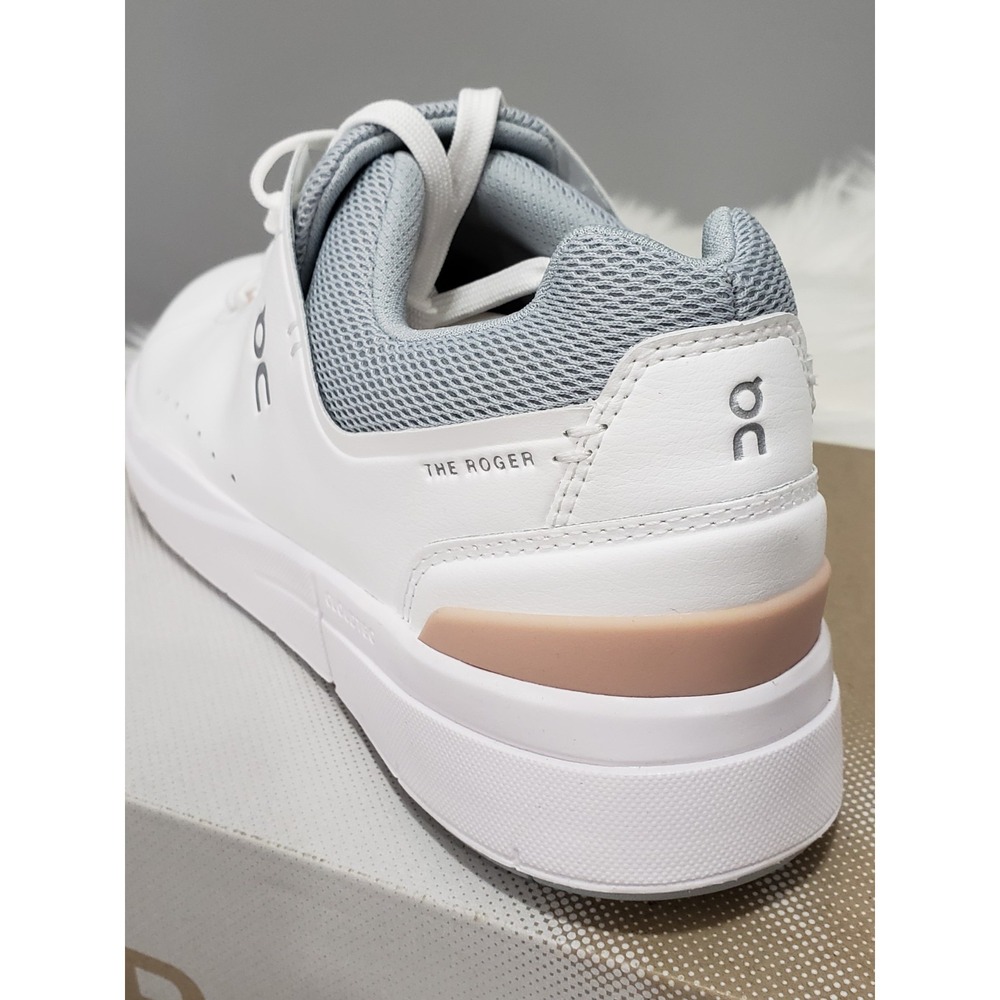 On Cloud THE ROGER Advantage Shoes White Rosehip 3WD10652349 Women's Size 9 NEW - Picture 4 of 9
